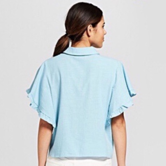 Universal Thread | Ruffle Sleeve Button-Down XL - Picture 4 of 10